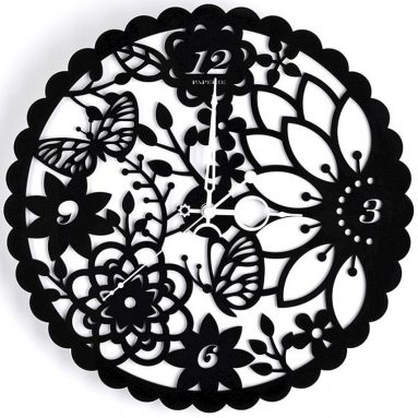 3D Decorative Laser Engraving Ultra Quiet Design Wall Clock