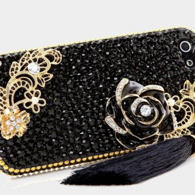 3D Luxury Bling iphone 5C Case Cover Faceplate Swarovski Crystals Diamond