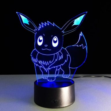 3D Night Light Color Change Pokemon