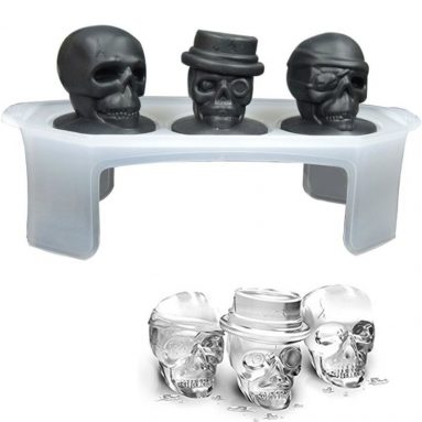 3D Silicone Skull Ice Mold Ice Cube Tray