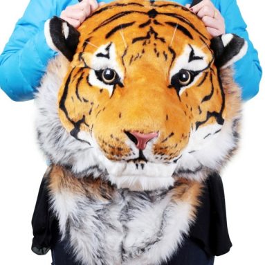 3D Tiger Head Backpack Knapsack
