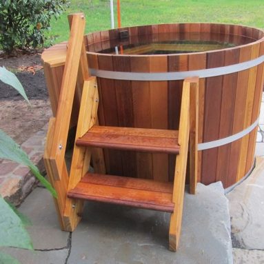 4 Person Wood Hot Tub – Electric Heater with jets