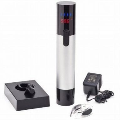 Electric Wine Opener with Infrared Wine Thermometer and Digital LCD Display