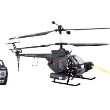 3-CH Hughes Defender Radio Remote Control RC Military Helicopter