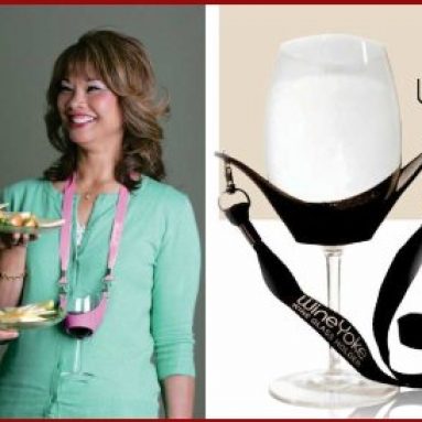 “Wine Yoke” Party Time Hand Free Wine Glass Holder Necklace