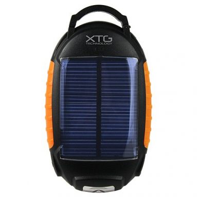 Solar Portable Battery Pack with Flashlight and Lantern