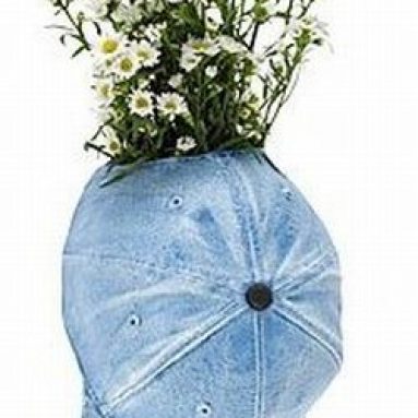 Baseball Cap Vase