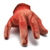 Halloween Haunted House Yard Prop Blood Body Severed Human Male Hand