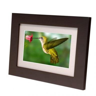 Digital Picture Wood Frame with Beige Matting