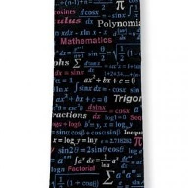 Math Equations Silk Tie