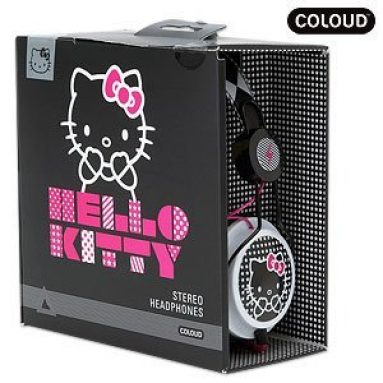 ZD Headphone Coloud Hello Kitty Black Comic Pop