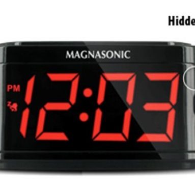 Covert Alarm Clock DVR with Built-in Color Pinhole Nanny Camera