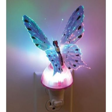 Color Changing Fiber Optic Butterfly Nightlight