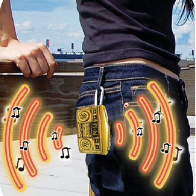 mini boombox iPod speaker pouch