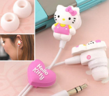 Hello Kitty & My Melody Rubber Stereo Earphones