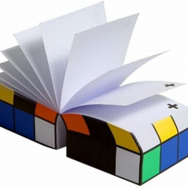 colorblock note cube