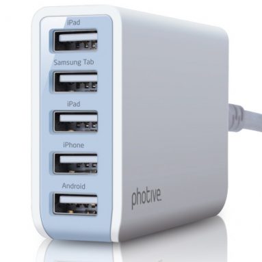5 Port USB Desktop Rapid Charger