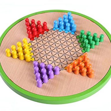 5 in 1 Multi-functional Wooden Chinese Checkers Game