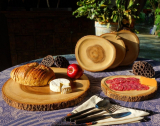 5-piece Reversible Appetizer set made from End-Grain Sustainable Wood