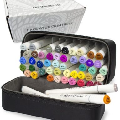 50 Dual Tip Art Markers Set For Coloring