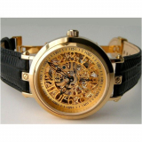 Men’s Gold Plated Automatic Classic Skeleton Watch
