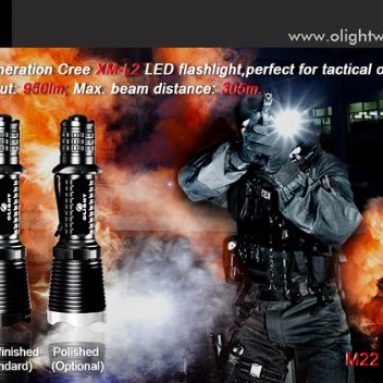 Warrior 950 Lumen CREE XM-L2 LED Tactical Flashlight