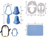 Rice Mold Onigiri Shaper and Dry Roasted Seaweed Cutter Set