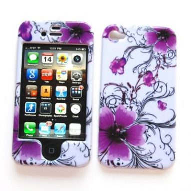 7 Protector Hard Case Image Flower Apple iPhone 4