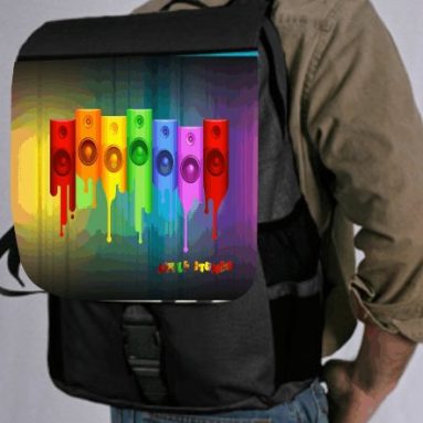 Colored Speakers design Back Pack