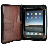 Cognac Leather Case-Holder/Folio for iPad/iPad 2