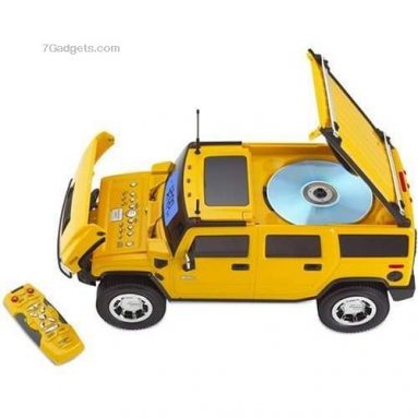 Hummer Truck-Shaped Clock Radio with CD Player