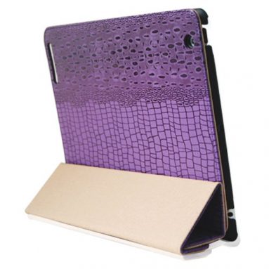 Crocodile Design Smart PU Leather Case Cover