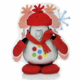 I-CY Penguin Speaker With Red Winter Chill Outfit for MP3 Players & More