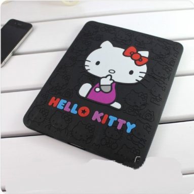 Hello Kitty Black Soft Silicone Back Case Cover