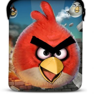 Taylorhe iPad Sleeve 1 or 2 / bag / case angry bird design