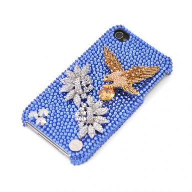 Eagle Floral Swarovski Crystal iPhone 4 and 4S Case