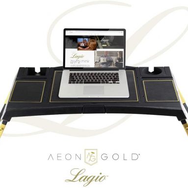 Aeon Gold Lagio Luxury Leather Laptop Lap Desk