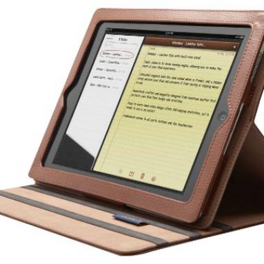 Cygnett Leather Folio with Multi-View Stand for iPad 2