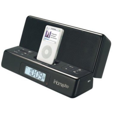 Portable iPod Speaker with Alarm Clock