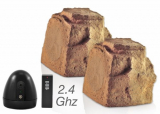 Audio Wireless Outdoor 2.4GHz Rock Speaker Pair