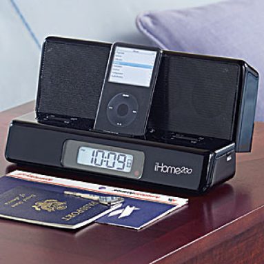 Travel Alarm Clock for iPod