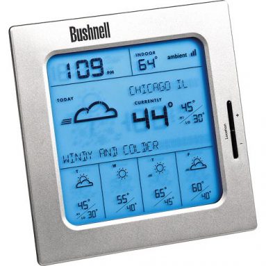 Weatherfx 5-Day Weather Forecaster Displays Indoor Temperature Clock & Alarm