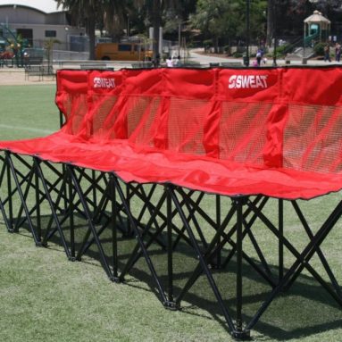 6 Seat Folding Bench with Back