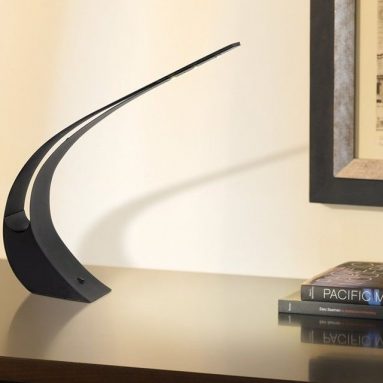 Curved Black LED Desk Lamp