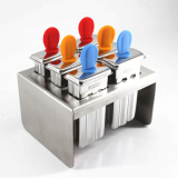 Ecozoi Mini Stainless Steel Ice Popsicle Molds and Rack
