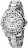 Invicta Men’s 6620 II Collection Chronograph Stainless Steel White Dial Watch