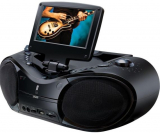 GPX CD DVD Boombox With 7 Inch LCD TV Bundle