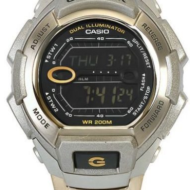 Casio Men’s G-Shock Silver Dial Shock Resistant Chronograph Watch