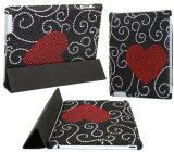 iTALKonline FunkGem LOVE HEART BLACK RED DIAMONDS Back Cover