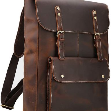 Laptop Messenger Bag Vintage Leather Men’s Backpack